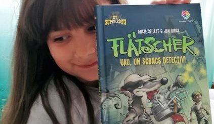 Flatscher, uau un sconcs detectiv, carte pentru copii